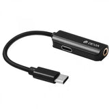 Devia Smart Type C to 3.5mm Headphone Jack Adapter with Charging - Black - GulfStore.com
