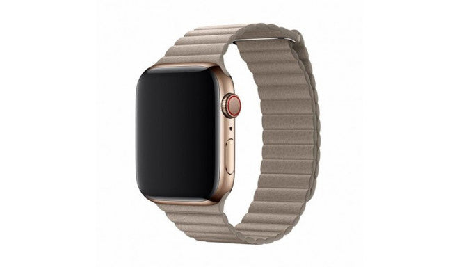 Devia  elegant series Leather loop for apple watch 4(44m) - STONE