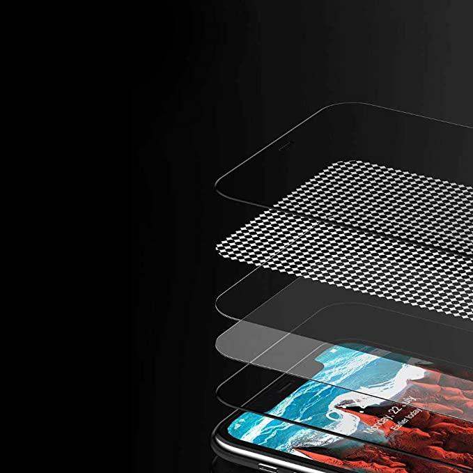 Devia Real Series 3D Full Screen Privacy Tempered Glass for iPhone SE 2 - Black - GulfStore.com