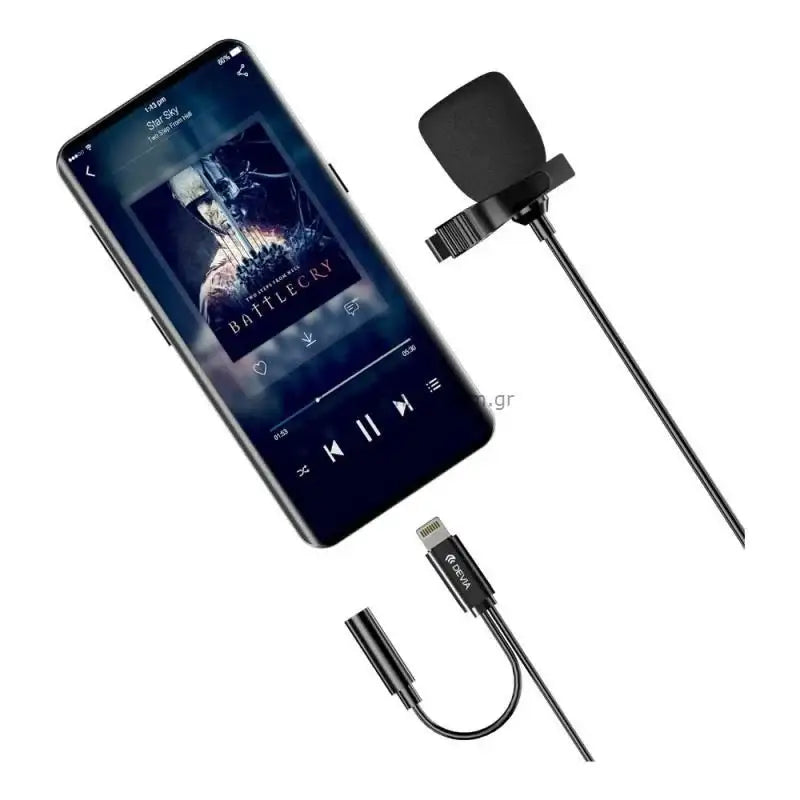 Devia Smart Series wired Microphone (Lightning) 354083 - Black - GulfStore.com