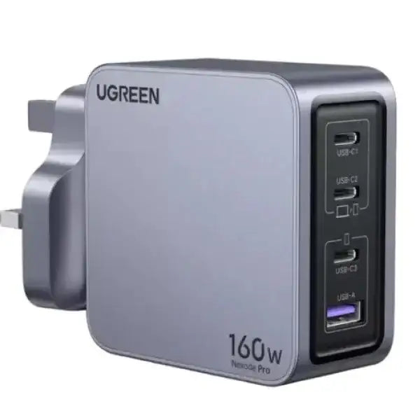 X763 | UGREEN | Nexode Pro 160W 4-Port GaN Fast Charger Set UK25878 | 25878 - GulfStore.com