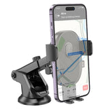 BH93 | Borofone Grand One-Button Car Holder | Center Console | Black