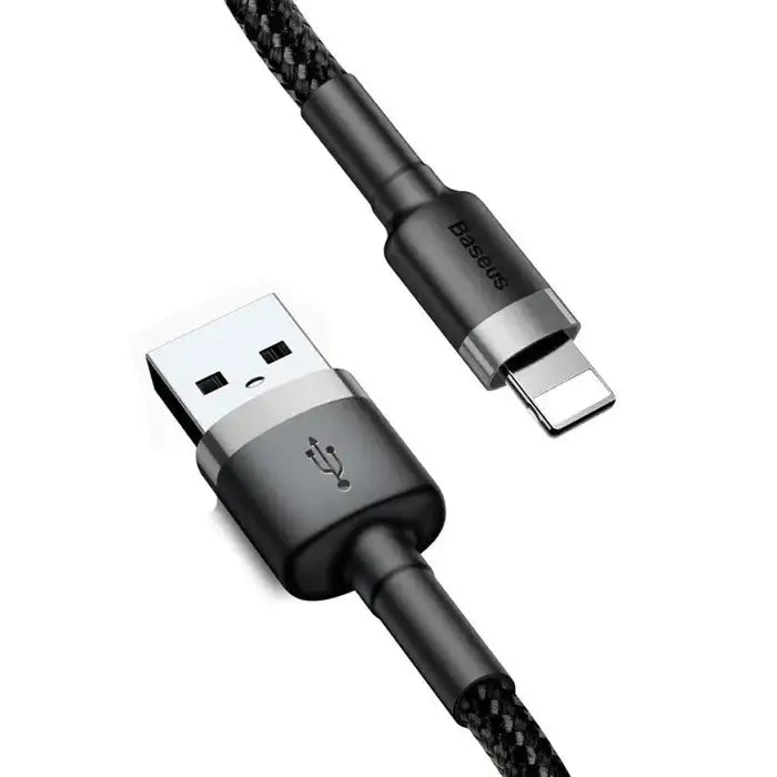 Baseus cafule Cable USB For iP 2A 3m Gray+Black - GulfStore.com
