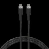 Powero+ Rapid Pro Premium Braided Cable USB-C to USB-C 60W, 1.2M - Black - GulfStore.com