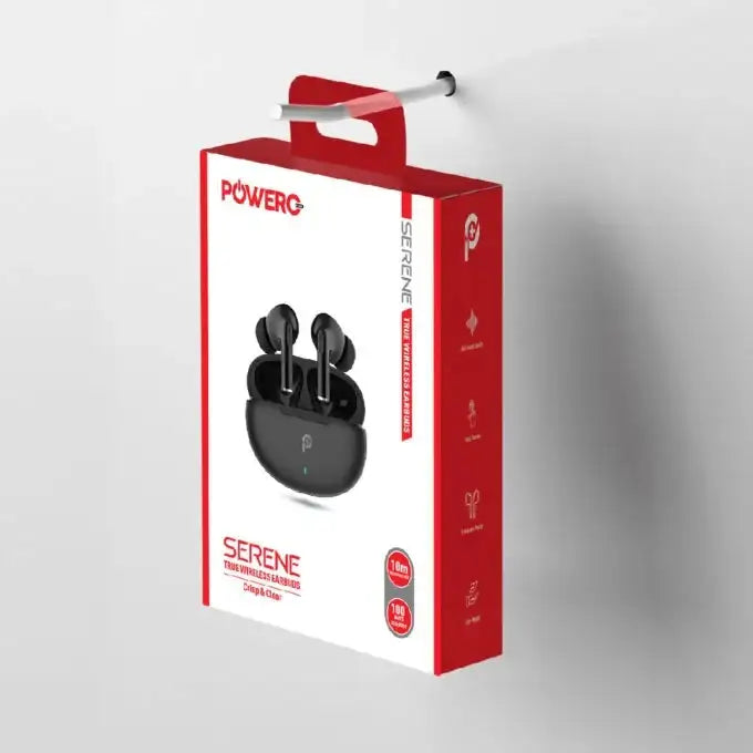 PowerO+ Serene True Wireless Earbuds - Black - GulfStore.com