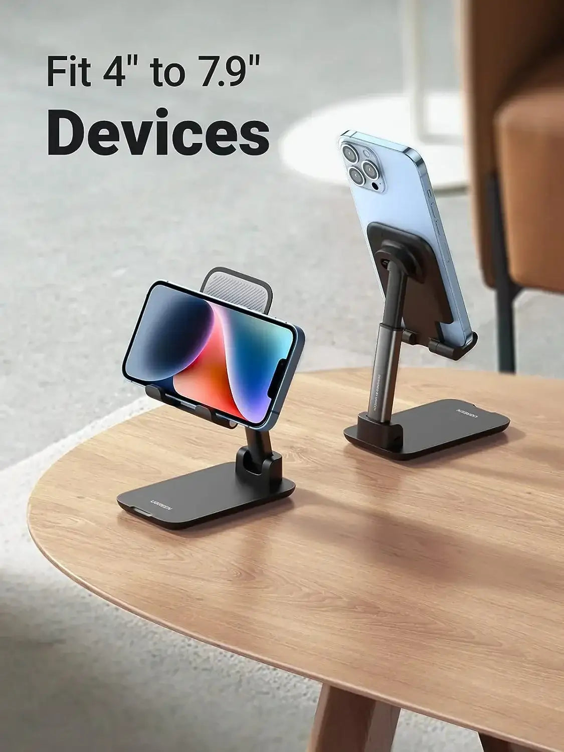 UGreen Height Adjustable Phone Stand - Black - GulfStore.com