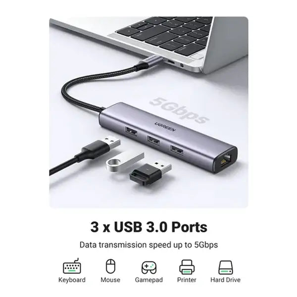 UGREEN USB-C Multifunction Gigabit Ethernet ,UG-20932 - GulfStore.com