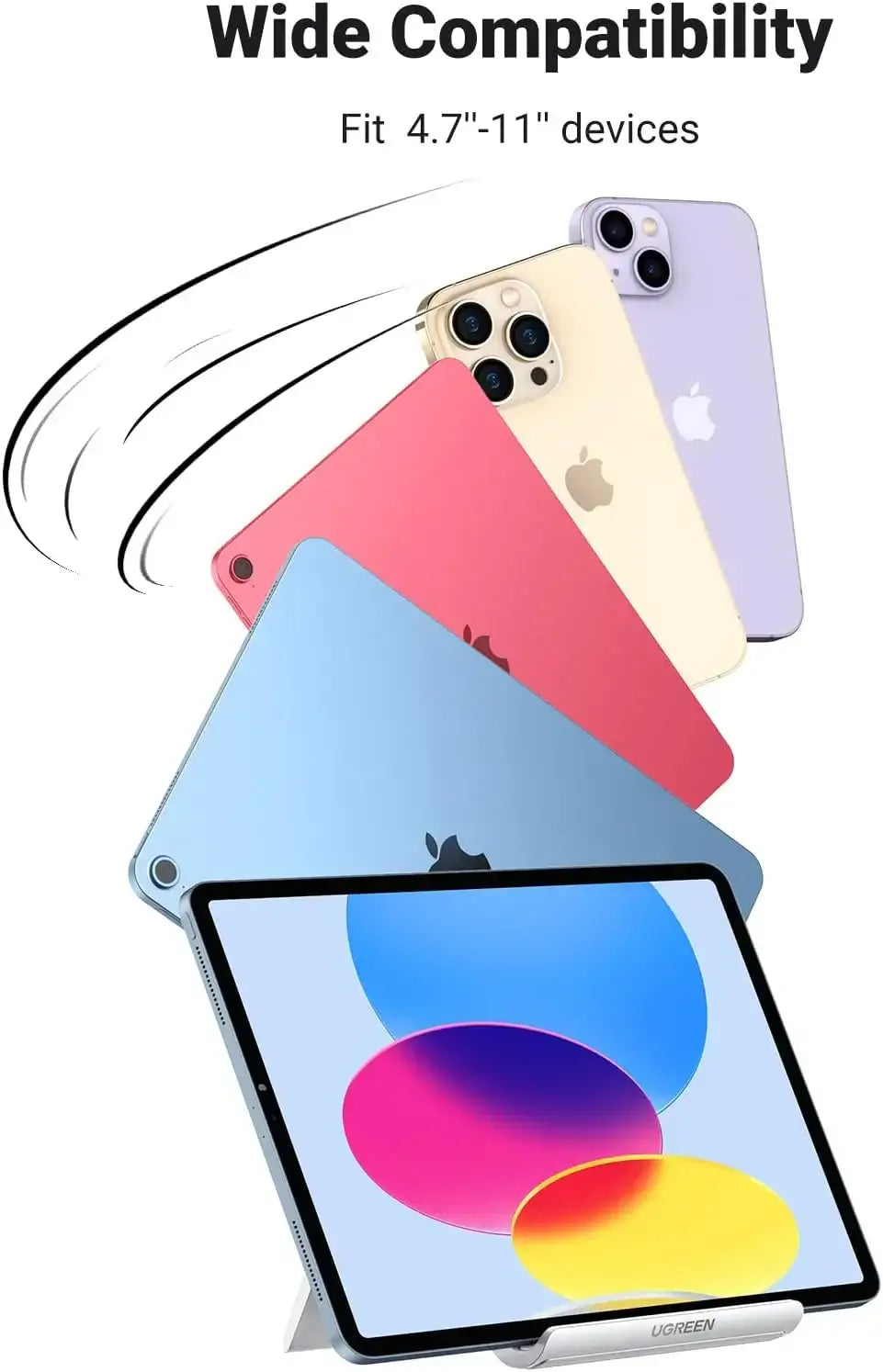 UGreen Adjustable Portable Stand Multi-Angle - White - GulfStore.com