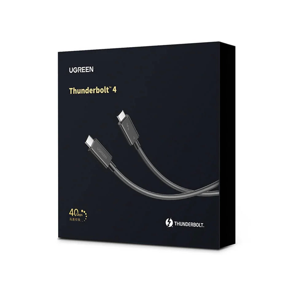 US501 | UGREEN | كابل USB-C إلى USB-C Thunderbolt 4 بطول 0.8 متر (أسود)US501 | 30389