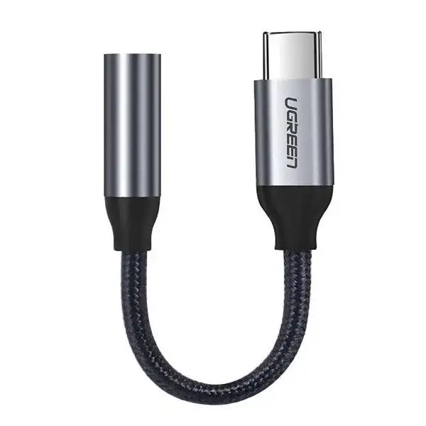 UGreen USB-C To 3.5 MM Female Cable 10 Cm - Gray - GulfStore.com