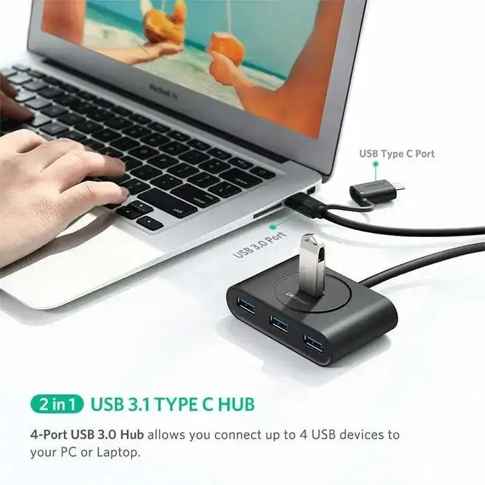 UGREEN 4 Ports USB C Hub - GulfStore.com