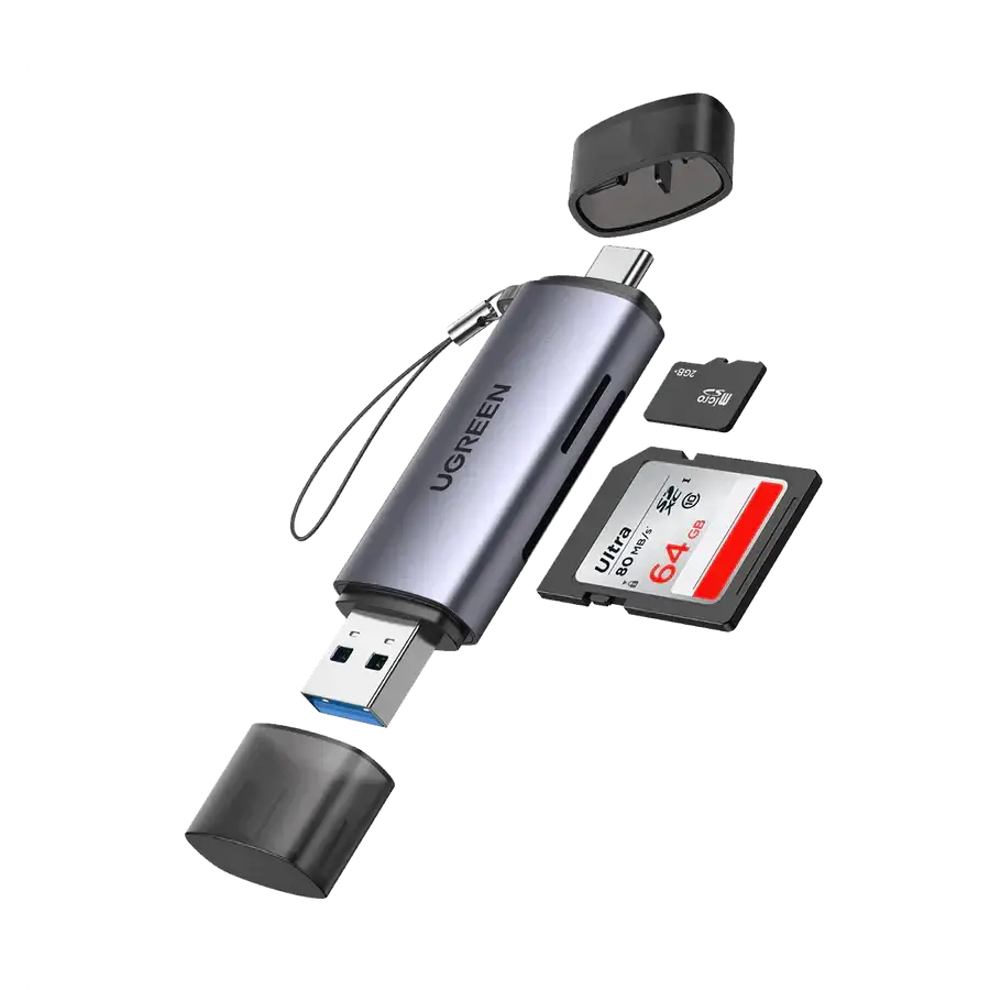 Ugreen 2-in-1 USB C OTG Card Reader - GulfStore.com