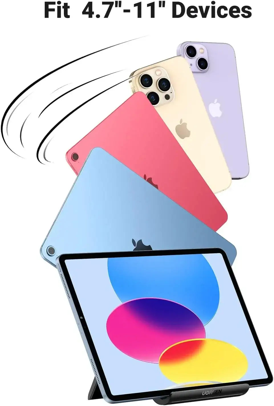 UGreen Adjustable Portable Stand Multi-Angle - Black - GulfStore.com
