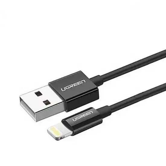 Ugreen Lightning To USB 2.0 A Male Cable 1m - Black - GulfStore.com