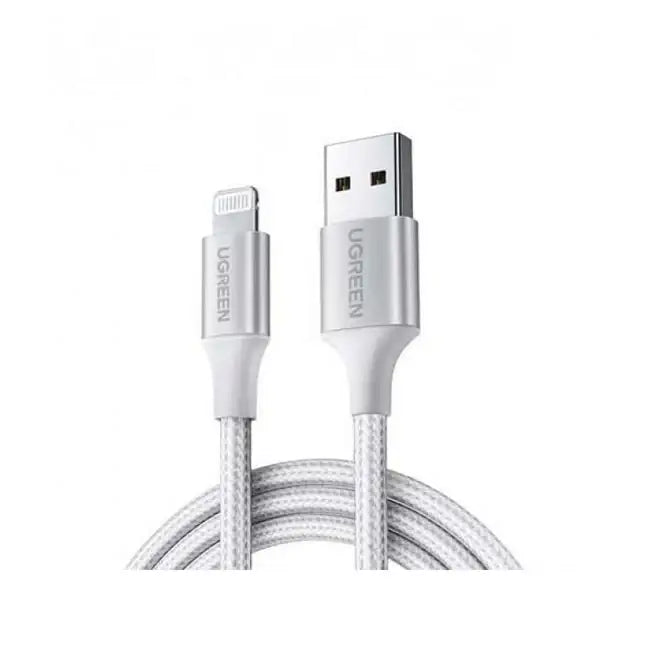UGREEN CASE BRAIDED LIGHTING CABLE 1M SILVER - GulfStore.com