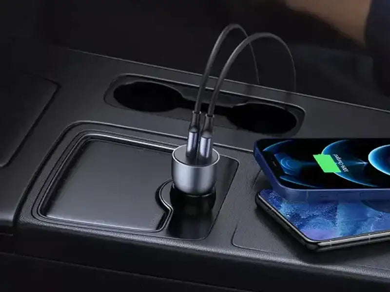 Ugreen 42.5W Car Charger ALU Case(Dark Blue) - GulfStore.com