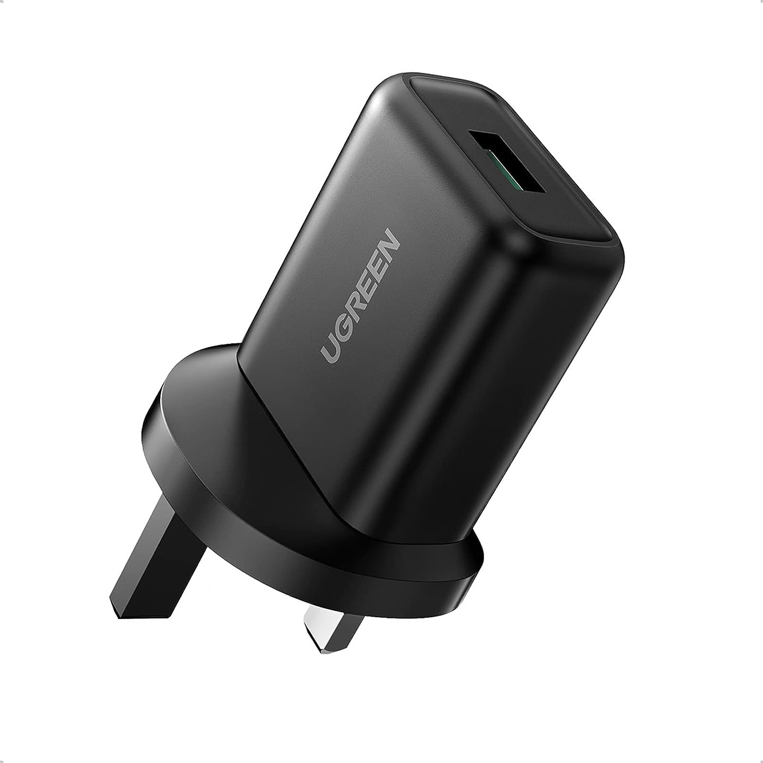 UGreen wall charger 18w fast usb charger 3.0 - Black