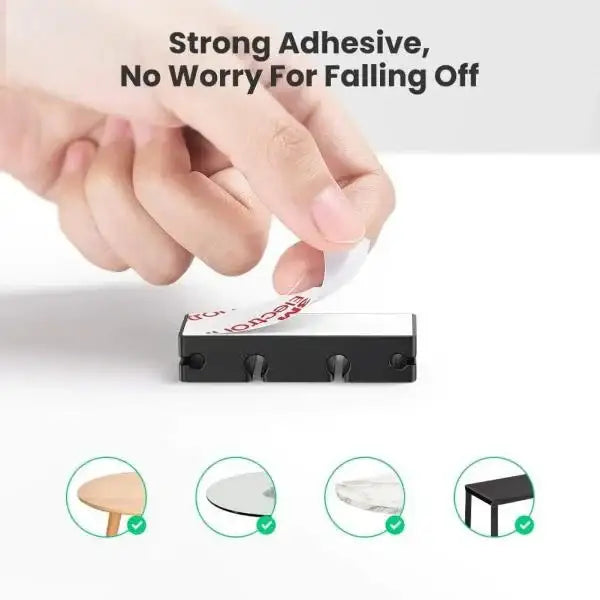 UGreen 6 Slots Silicon Cable Management Organizer (3+1 combination) - GulfStore.com