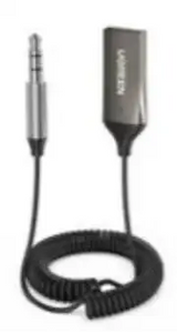 CM309 | UGREEN | Bluetooth Car Receiver Aux with Mic (Space Gray) | 70601 - GulfStore.com