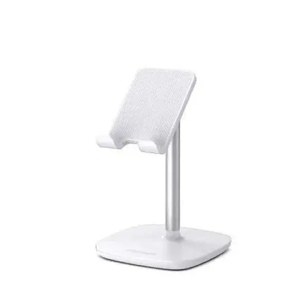 يوجرين - حامل هاتف خلوي قابل للتعديل لسطح المكتب - فضي