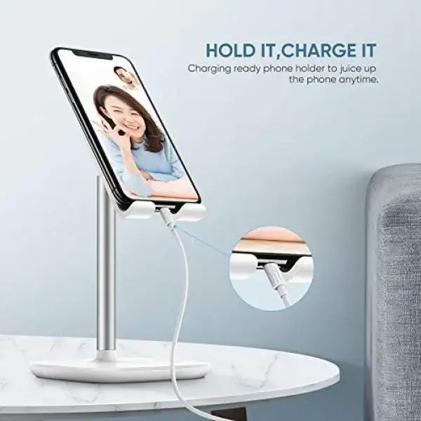 UGreen Adjustable Desktop Cell Phone Stand - Silver - GulfStore.com