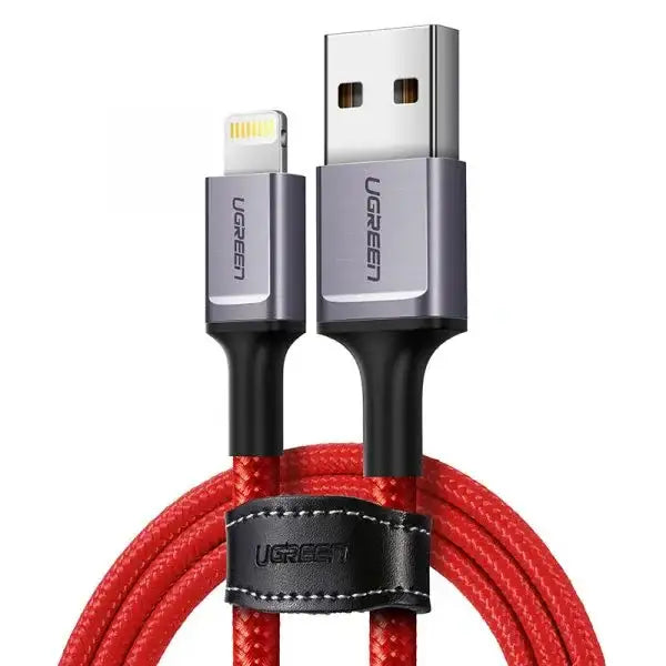 UGreen Lightning Cable Braided 1M - Red - GulfStore.com