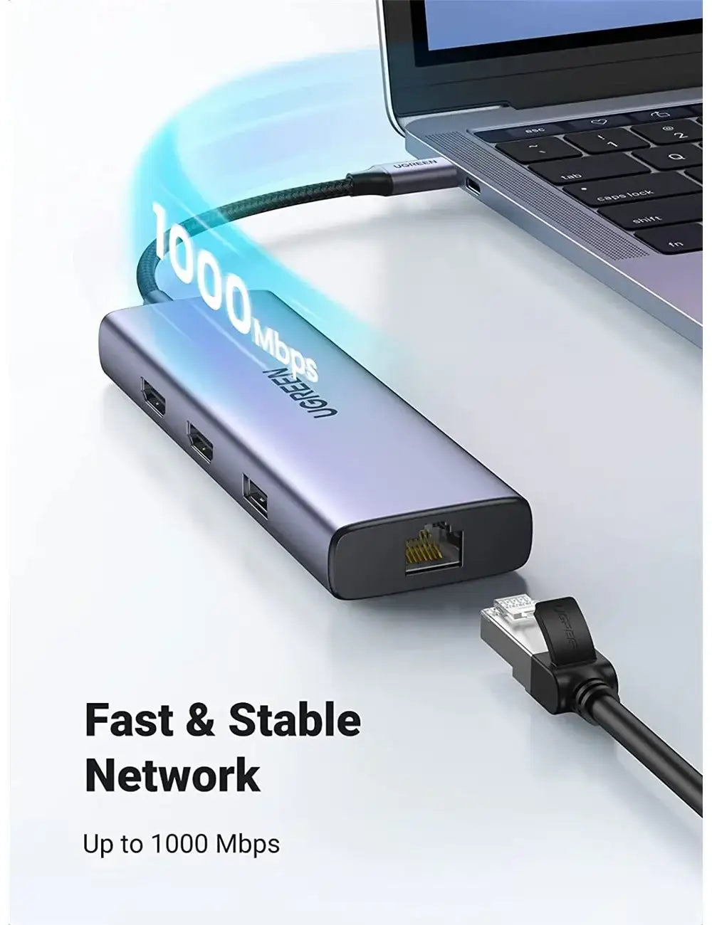 UGreen 90119 USB-C 9 in 1 Hub Multifunction Adapter - GulfStore.com