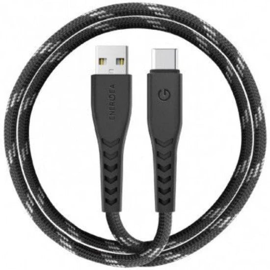 CBL-NFAC5U-BLK150 | ENERGEA Nyloflex | USB2.0 USB-A To USB-C 5A Universal Cable | 1.5M | Black - GulfStore.com