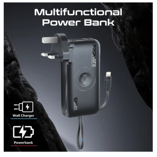 بنك طاقة بسعة 10000 مللي أمبير • توصيل طاقة بقدرة 20 واط • كابل لايتنينج مدمج