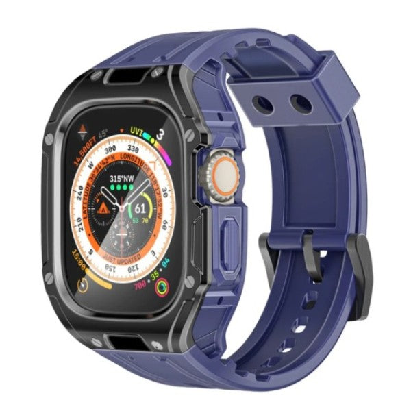 جراب حماية متين من بروميت مع سوار ساعة من مادة TPU - 49 مم / أزرق