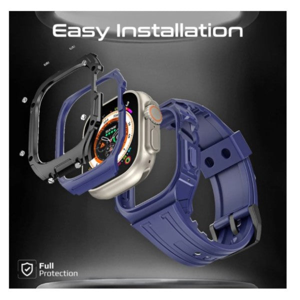 PROMATE Durable Protection Watch Case with TPU Watch Band - 49mm / Blue - GulfStore.com