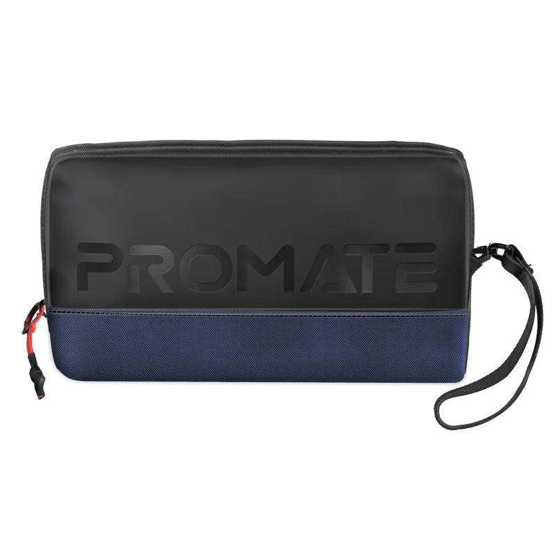 PROMATE Lightweight Tech Essential Organizer Pouch Bag with Multiple Pockets - Blue