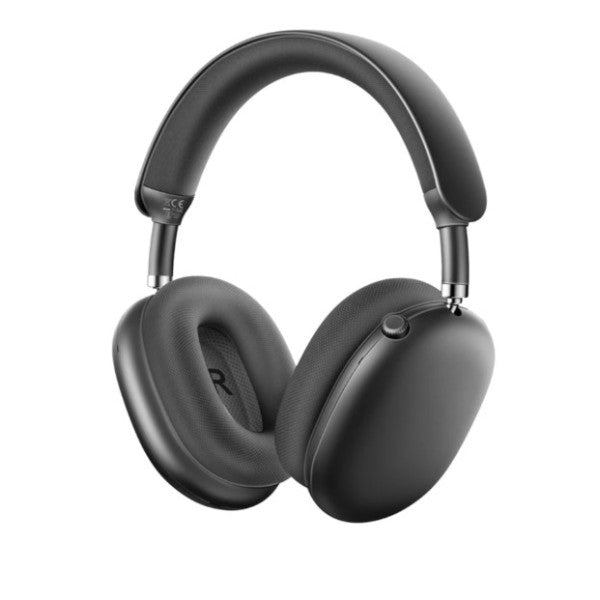 Promate High-Definition Hybrid ANC Headphones with 360° Spatial Audio, Black - SERENE