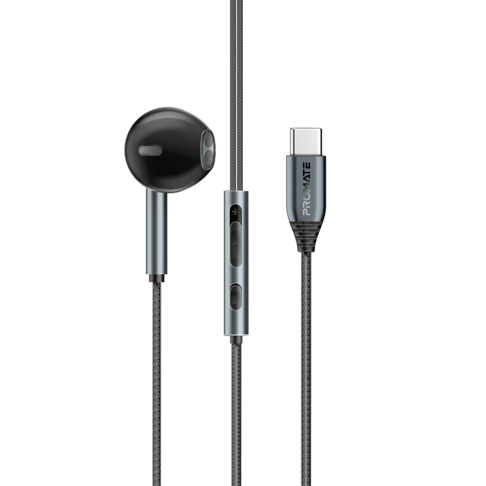 Promate Laxi-M one ear Type C Earphone - Black