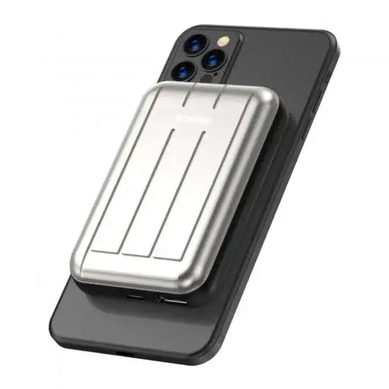 Foneng Magnetic Wireless Power Bank (5000 mAh) Q28-GRYQ28 - Gray - GulfStore.com