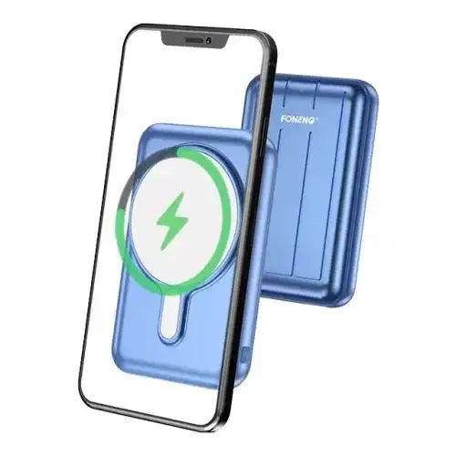Foneng Magnetic Wireless Power Bank (10000 mAh) Q29-BLUQ29 - Blue - GulfStore.com
