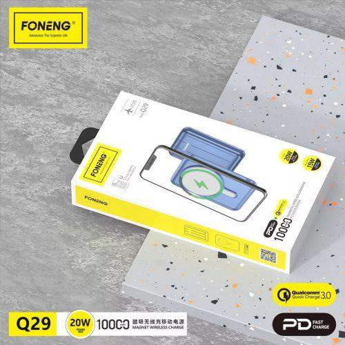 Foneng Magnetic Wireless Power Bank (10000 mAh) Q29-BLUQ29 - Blue - GulfStore.com