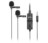 BOYA BY-M1DM DUAL OMNI-DIRECTIONAL LAVALIER MIC - GulfStore.com
