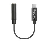 Boya BY-K4 6CM 3.5MM FEMALE TRRS TO MALE TYPE-C ADAPTER CABLE - GulfStore.com