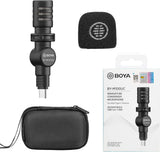 Boya By-M100Uc Type-C Miniature Condenser Microphone - GulfStore.com