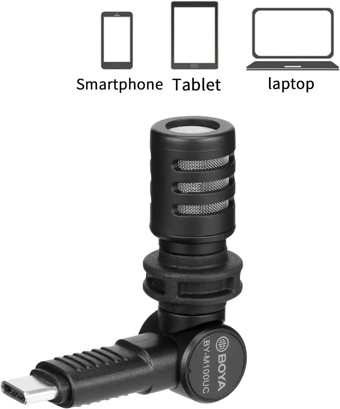 Boya By-M100Uc Type-C Miniature Condenser Microphone - GulfStore.com