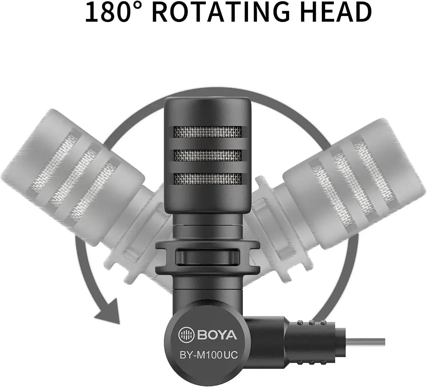 Boya By-M100Uc Type-C Miniature Condenser Microphone - GulfStore.com