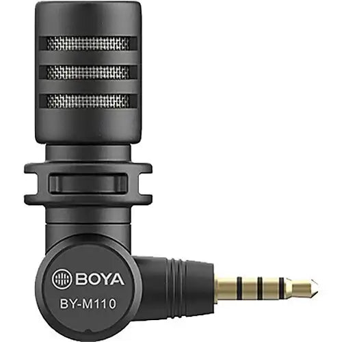 Boya BY-M110 , Miniature Condenser Microphone with Plug & Play 3.5mm TRRS - GulfStore.com