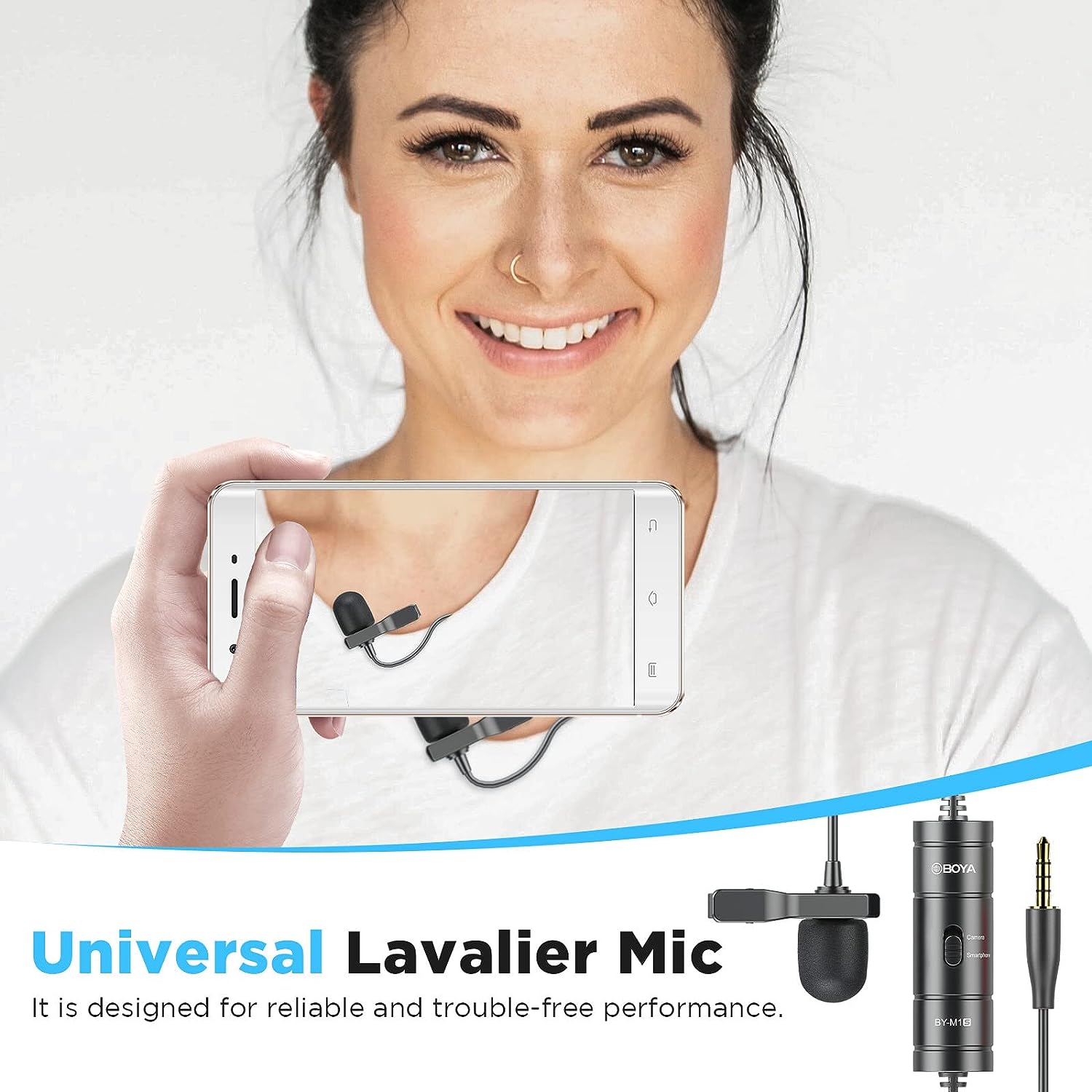 Boya Universal Lavalier Microphone - BY-M1S