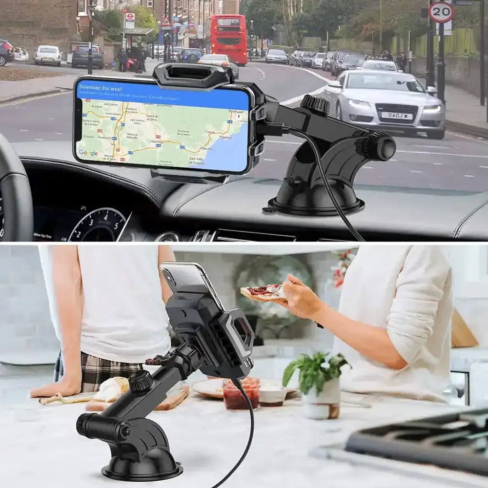 Choetech Fast Wireless Charging Car Dock 10W T521-S – Black - GulfStore.com
