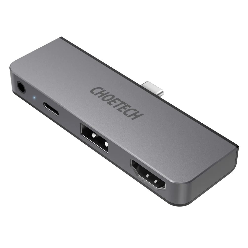 Choetech 4 in 1 USB C Dock For all usb C Devices HUB-M13-BK - Grey