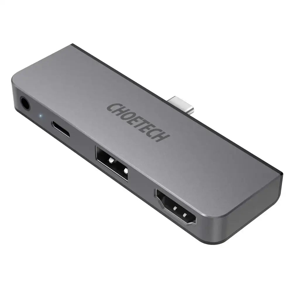 Choetech 4 in 1 USB C Dock For all usb C Devices HUB-M13-BK - Grey - GulfStore.com