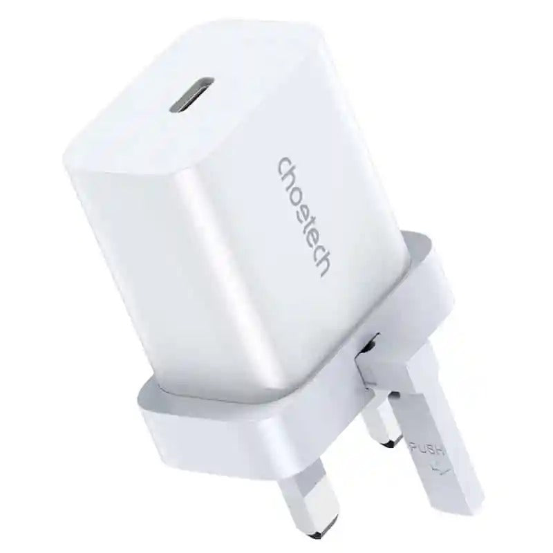 Choetech 20W USB-C PD Power Adapter UK PD5005 2 Pcs – White