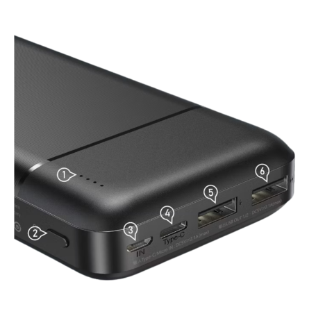 Choetech , REMAX RPP-166 20000MAH LANGO SERIES POWER BANK RPP-166- black