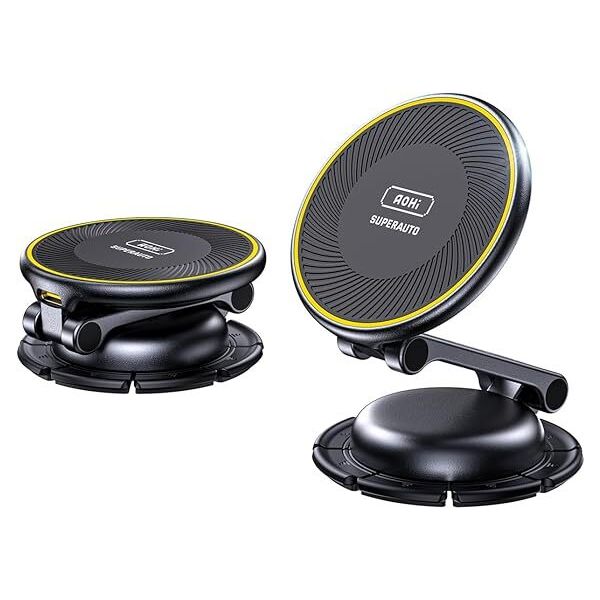 AOHI Super Auto Foldable Magnetic 15W Wireless Car Charger